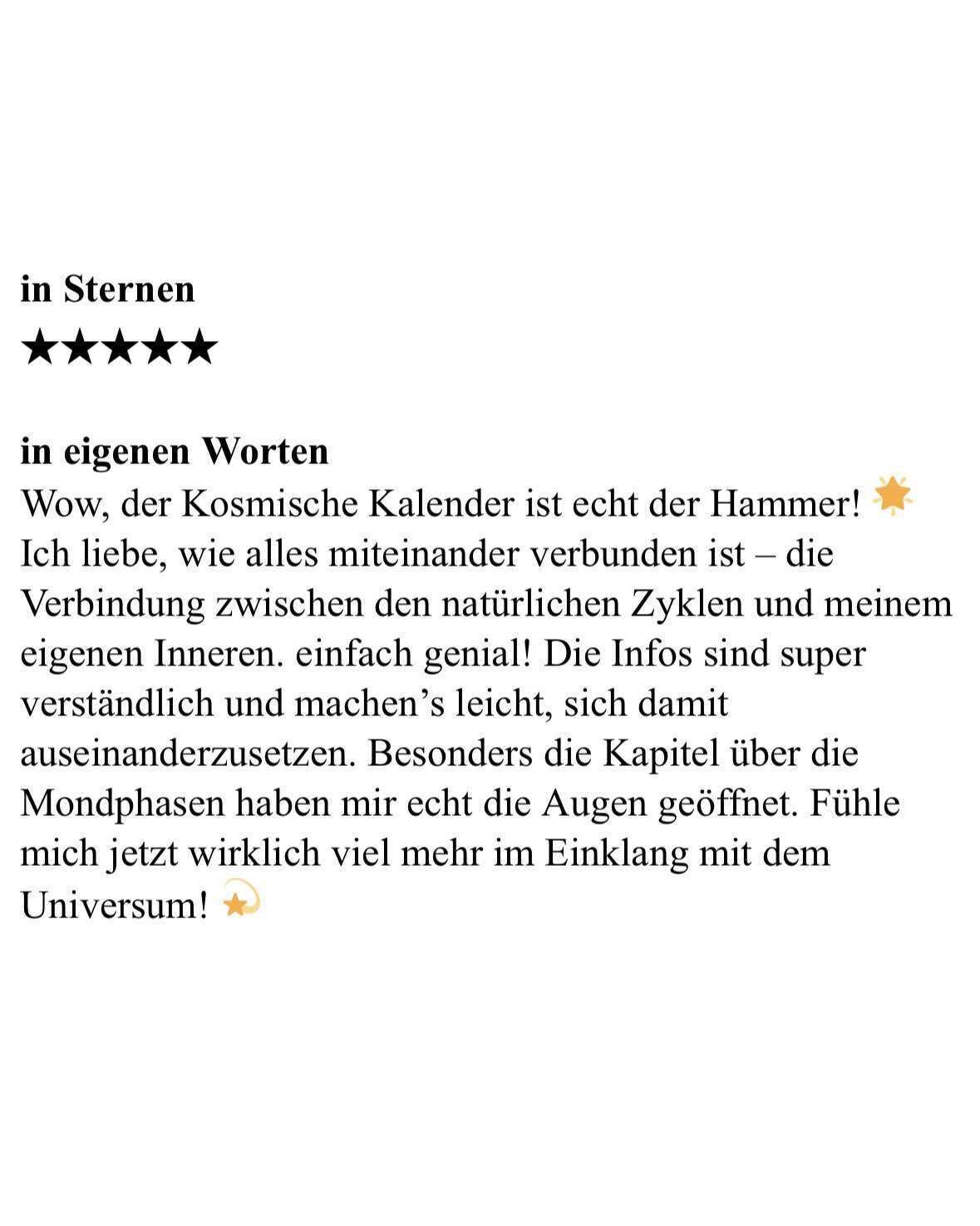 Kalender Rezension A.