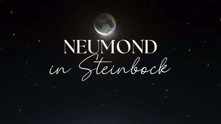 Mehr über den Artikel erfahren Neumond in Steinbock Bedeutung