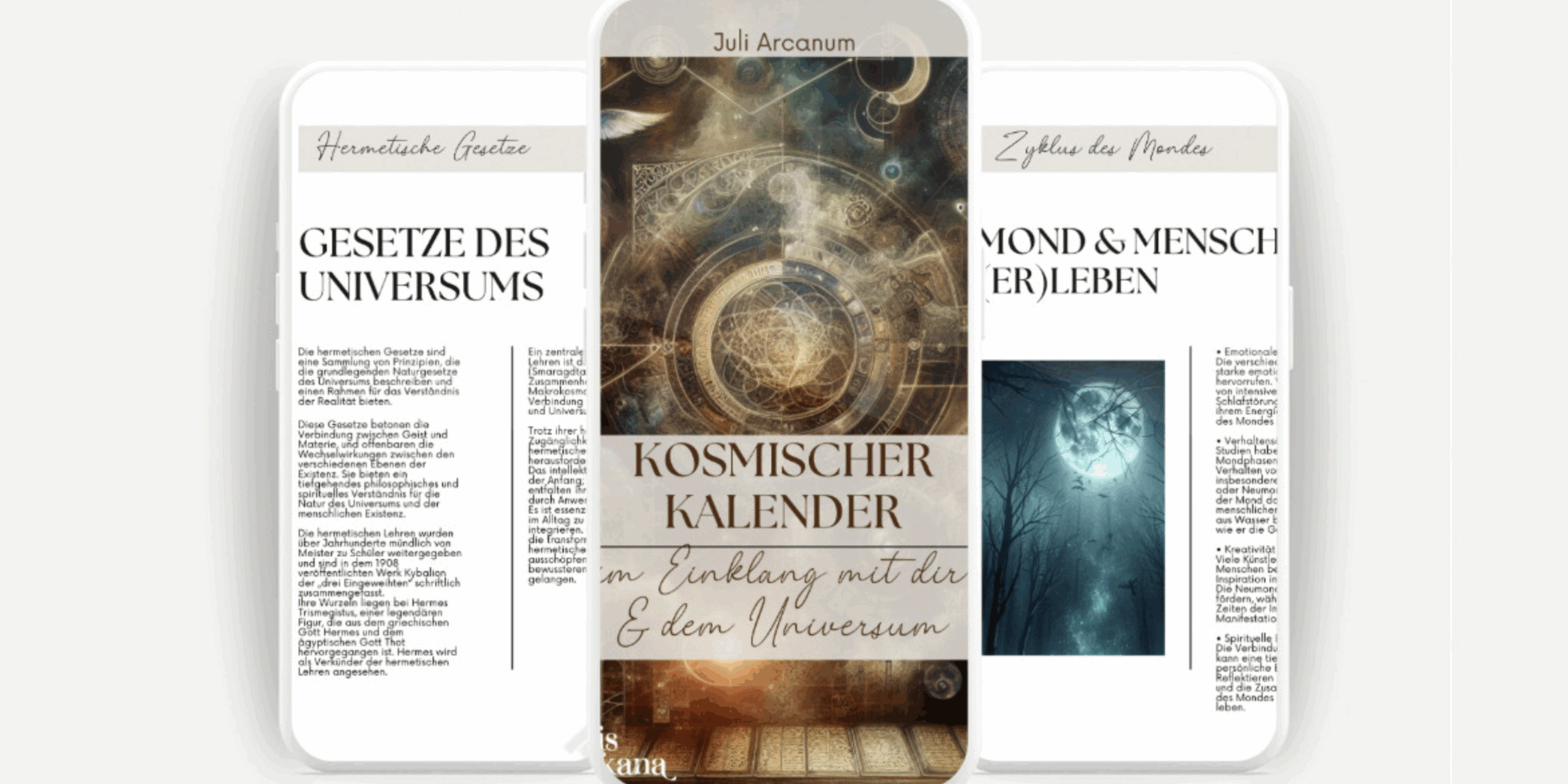 zeitloser kosmischer Kalender Julis Arkana
